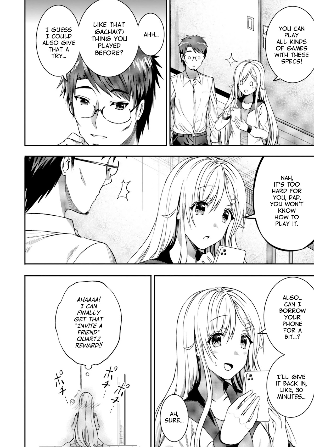 Neeko wa Tsurai yo Chapter 30 page 8 - Chapter 30: The NEET's Dad Bought a Smartphone