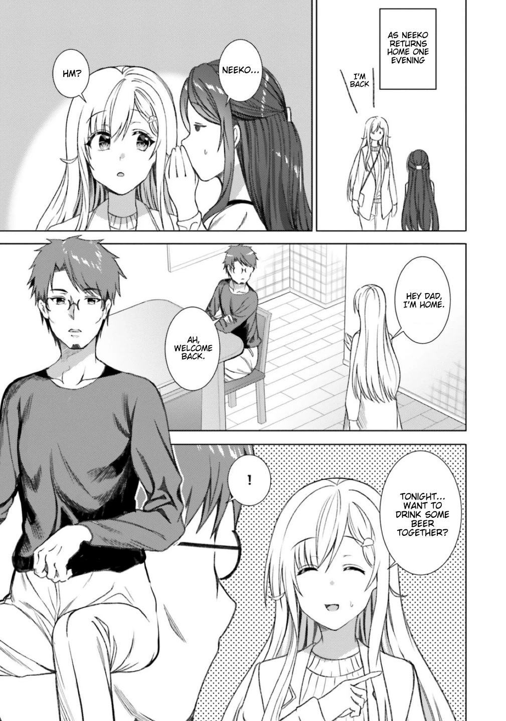 Neeko wa Tsurai yo Chapter 37 page 7 - Chapter 37: The NEET Drinks with Her Father