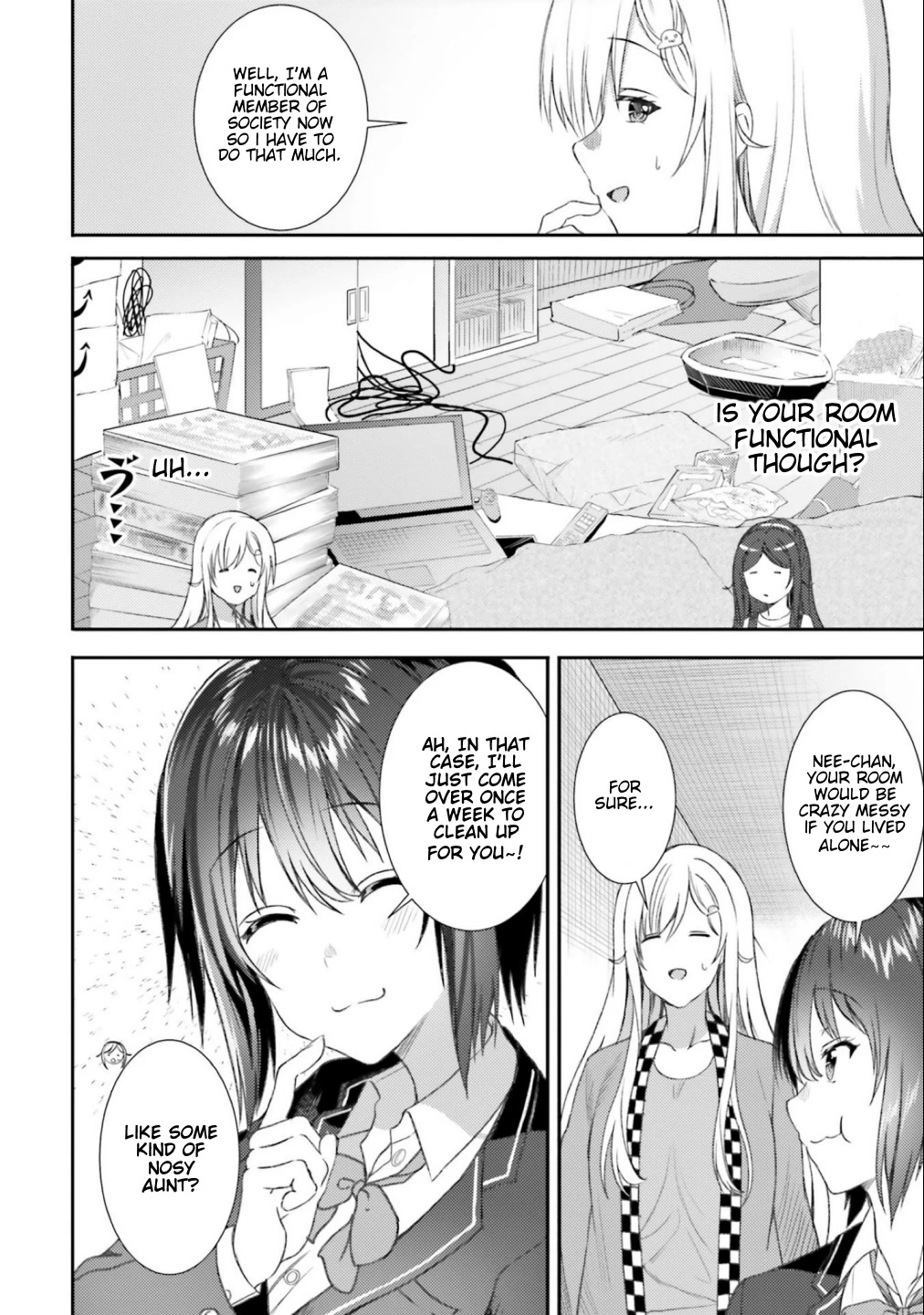 Neeko wa Tsurai yo Chapter 38 page 4 - Chapter 38: The NEET Has a Serious Talk With Her Mother