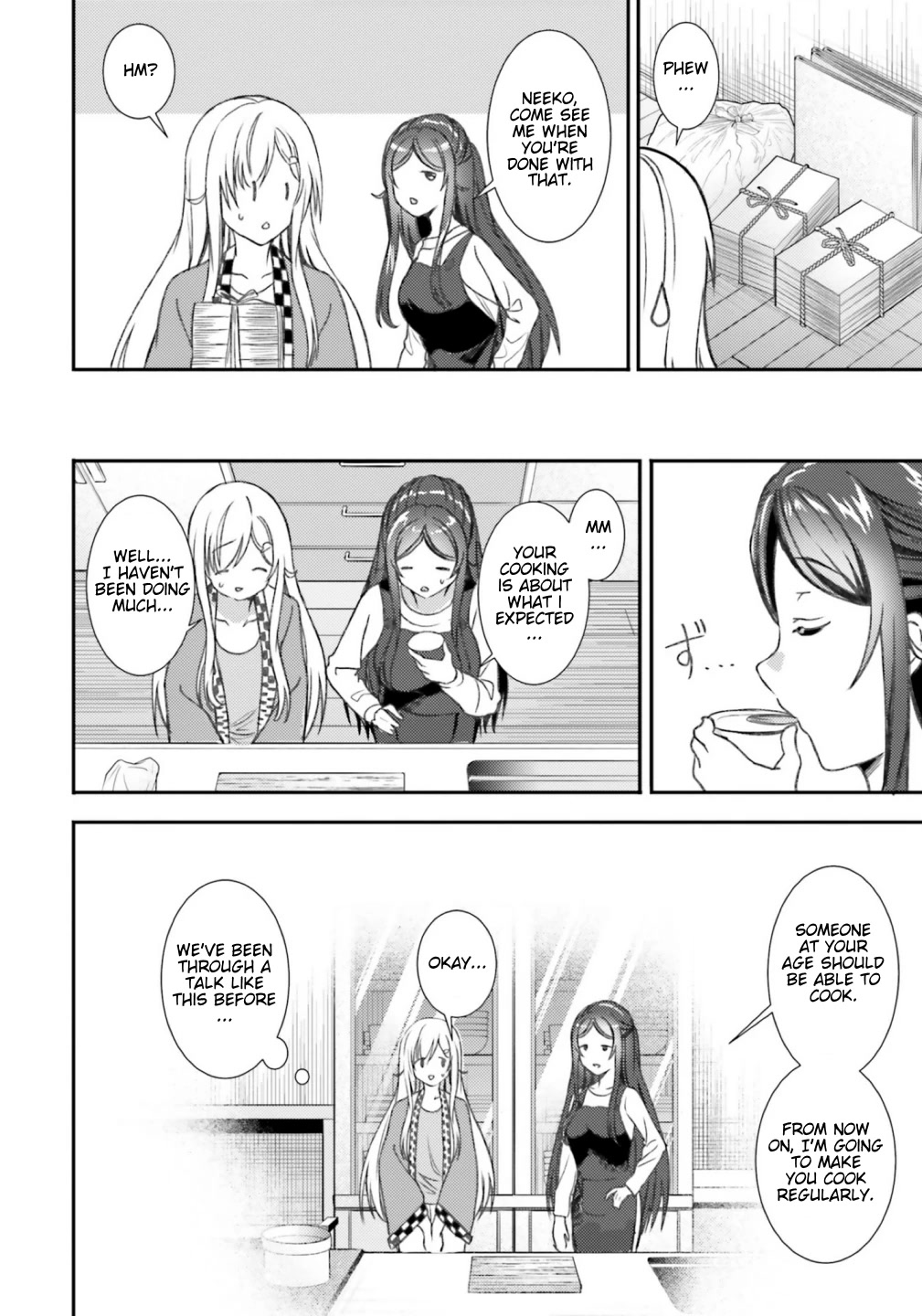 Neeko wa Tsurai yo Chapter 38 page 6 - Chapter 38: The NEET Has a Serious Talk With Her Mother