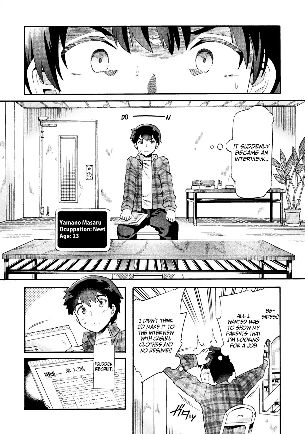 NEET dakedo Hello Work ni Ittara Isekai ni Tsuretekareta Chapter 1 page 4 - Chapter 1