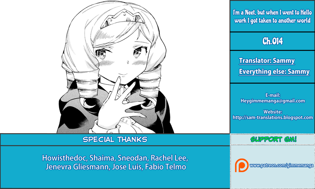 NEET dakedo Hello Work ni Ittara Isekai ni Tsuretekareta Chapter 14 page 1 - Chapter 14