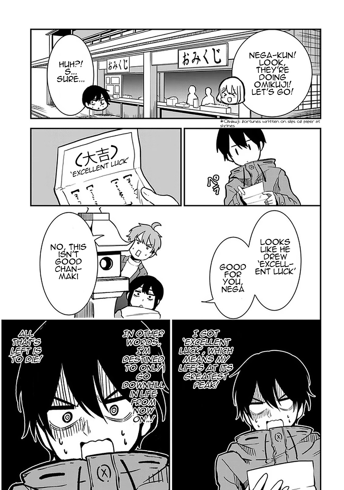 Nega-kun and Posi-chan Chapter 38 page 7 - Chapter 38: New Year's Shrine Visit