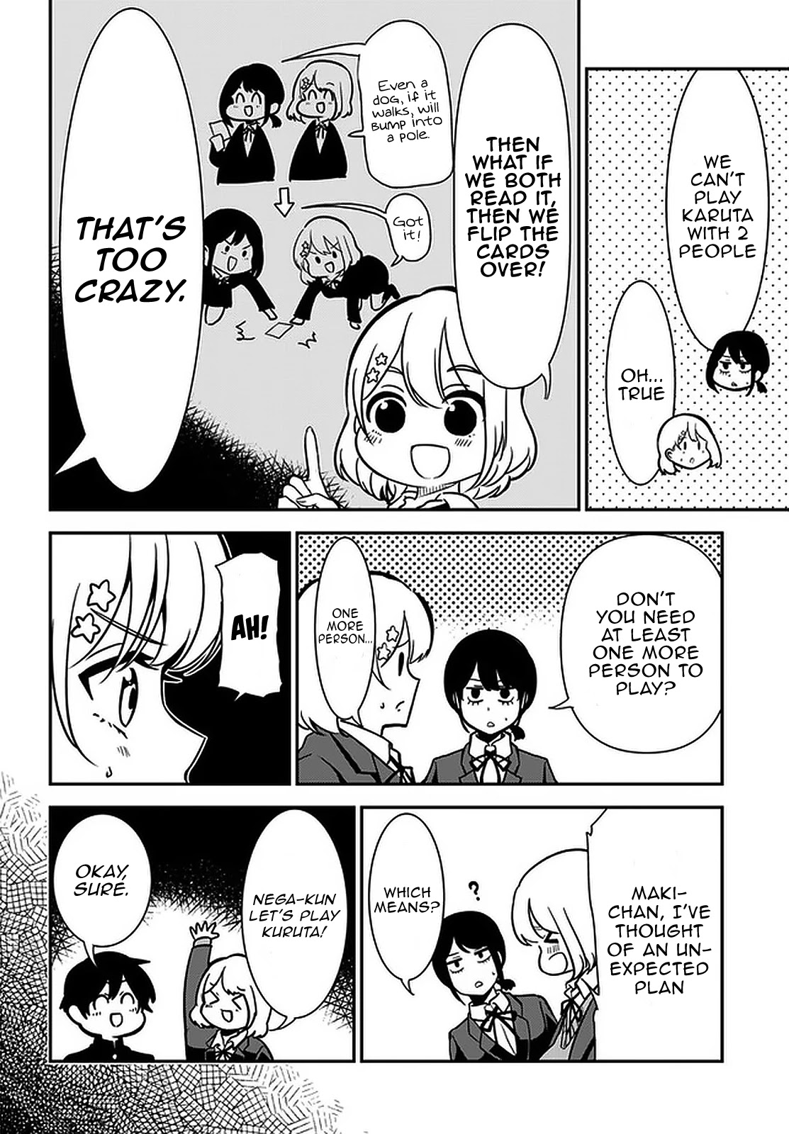Nega-kun and Posi-chan Chapter 39 page 2 - Chapter 39: Karuta