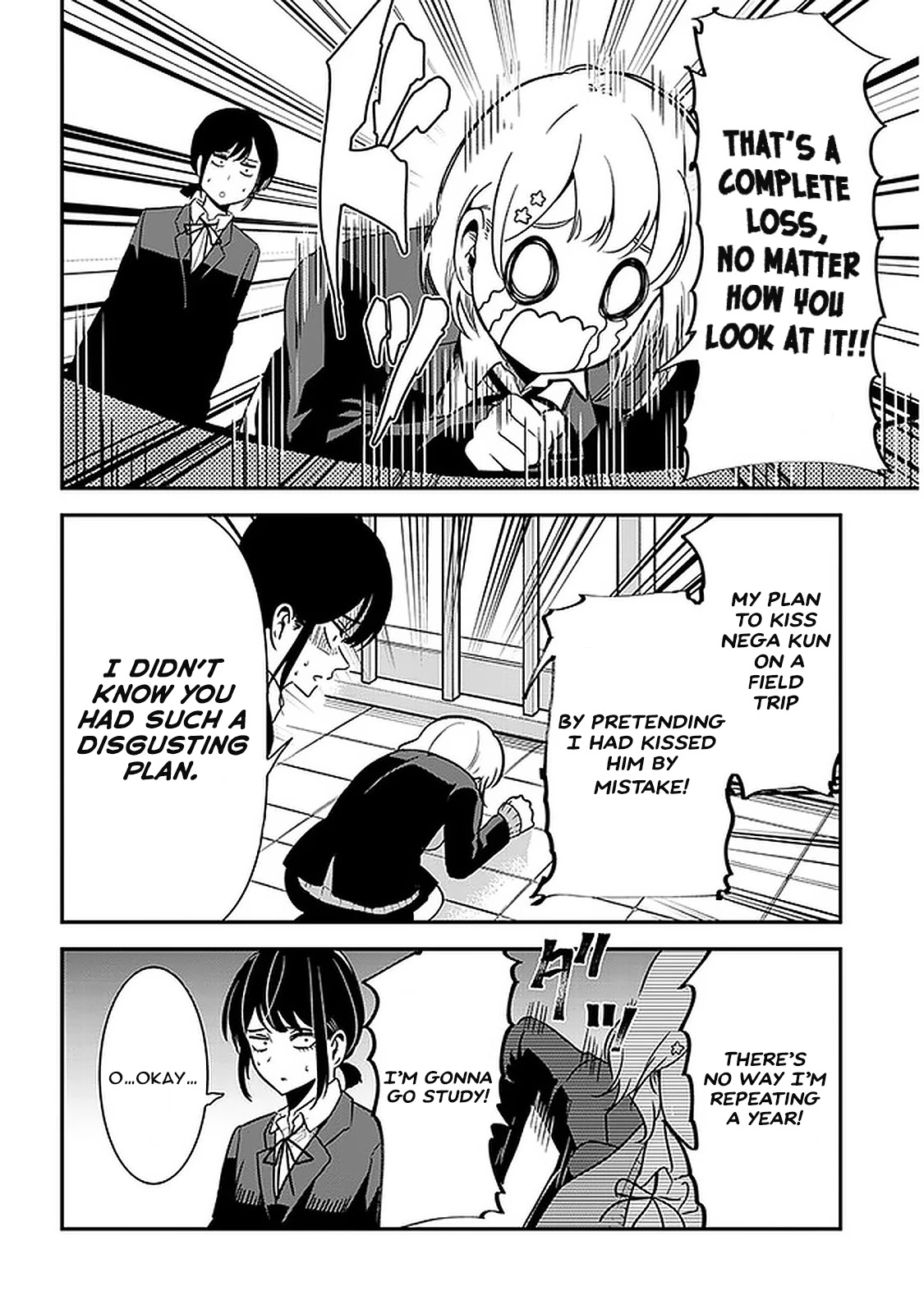 Nega-kun and Posi-chan Chapter 46 page 6 - Chapter 46: Repeating a Year and White Day