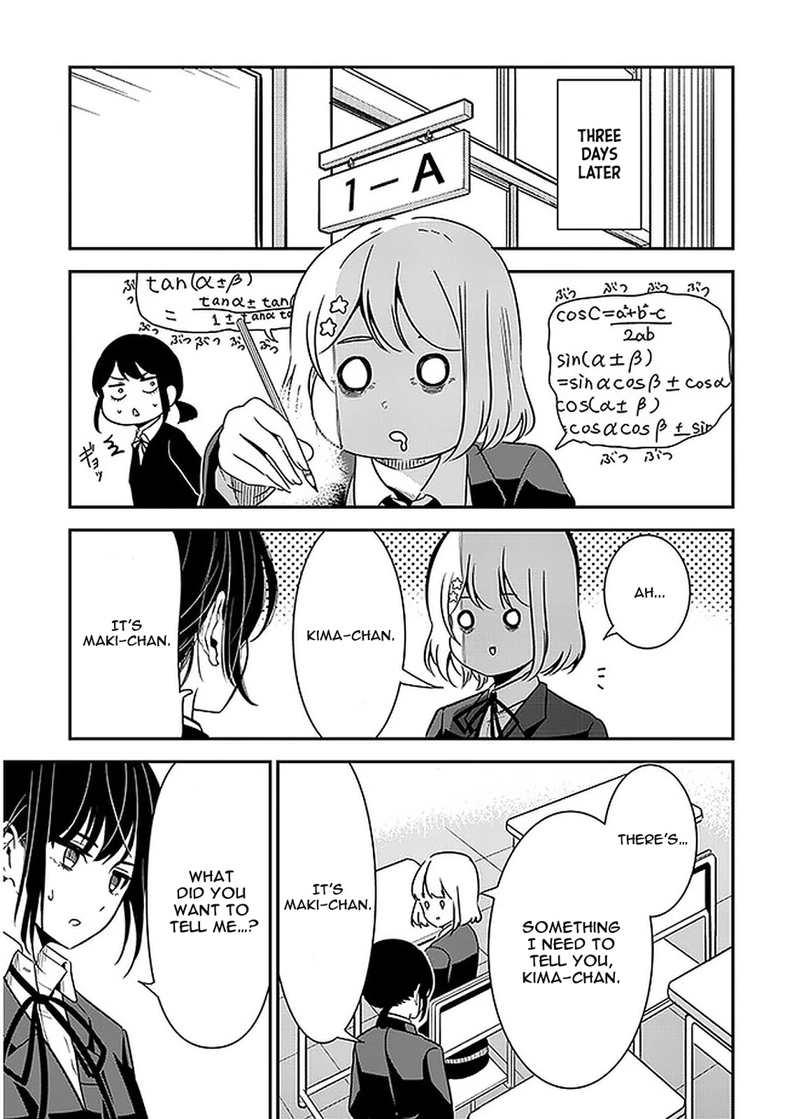 Nega-kun and Posi-chan Chapter 46 page 7 - Chapter 46: Repeating a Year and White Day