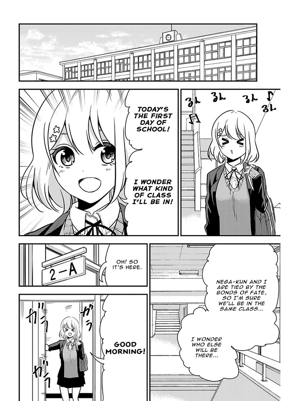 Nega-kun and Posi-chan Chapter 47 page 4 - Chapter 47: Class Change