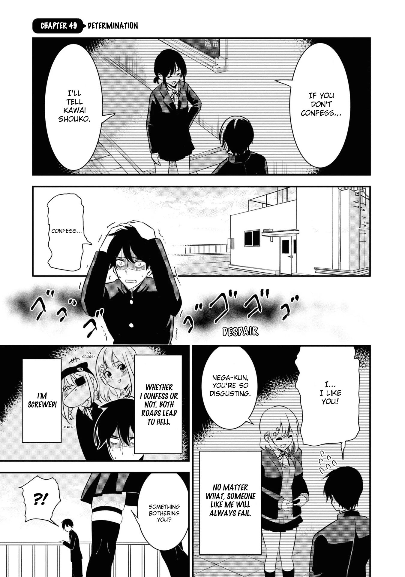 Nega-kun and Posi-chan Chapter 49 page 1 - Chapter 49: Determination