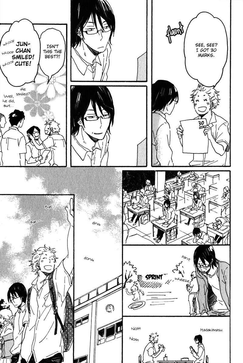 Negative-kun to Positive-kun Chapter 1 page 14 - Chapter 1: The Idiot, the Four-Eyes, and a Female High School Student