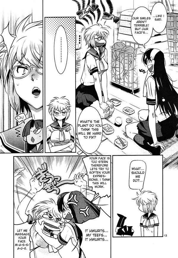Negative Twin-Tower! Chapter 2 page 13 - Chapter 2: Unbeatable Smile