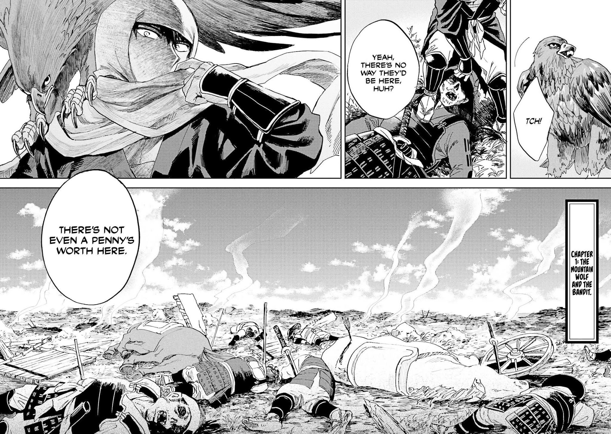 Nejikemono Chapter 1 page 4 - Chapter 1: The Mountain Wolf and the Bandit