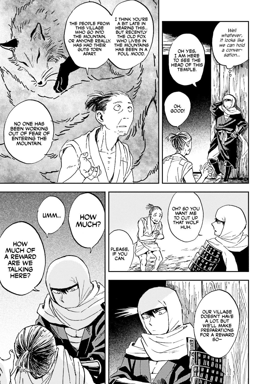 Nejikemono Chapter 1 page 8 - Chapter 1: The Mountain Wolf and the Bandit