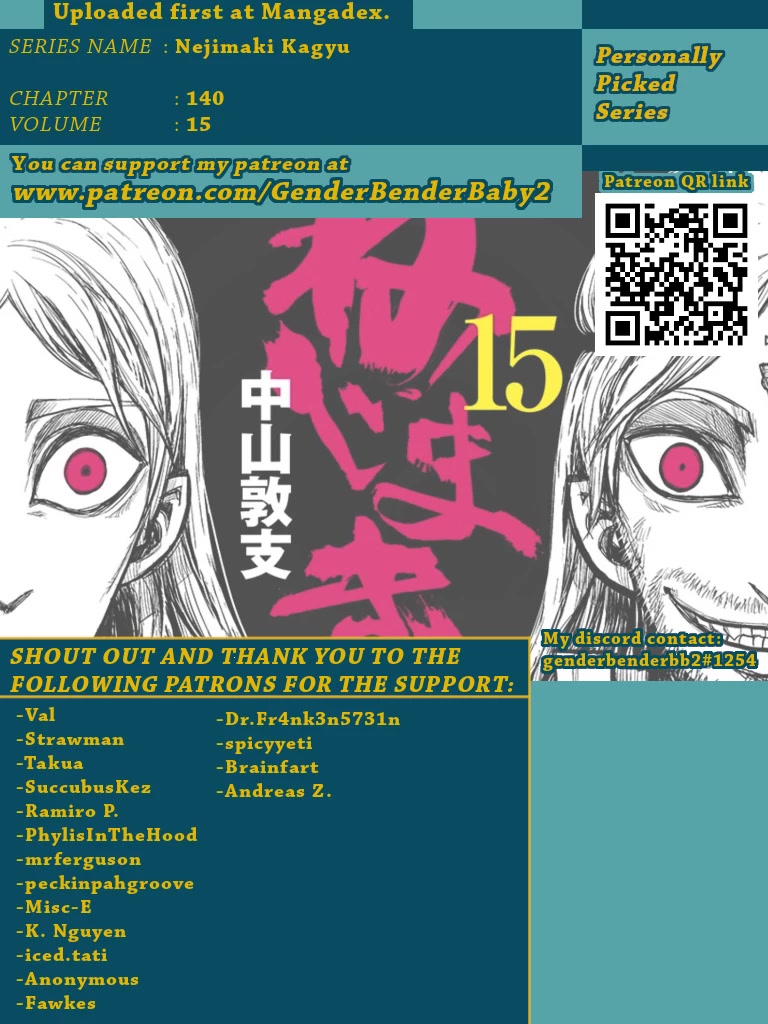 Nejimaki Kagyu Chapter 140 page 1 - Chapter 140: Winding on and on