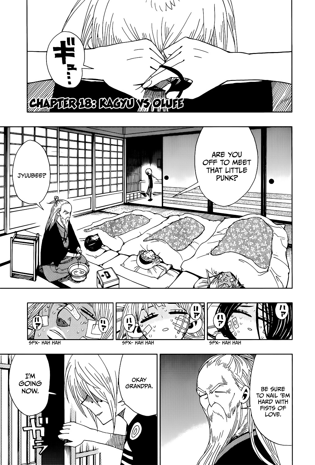 Nejimaki Kagyu Chapter 18 page 7 - Chapter 18 : Kagyu vs Olufe