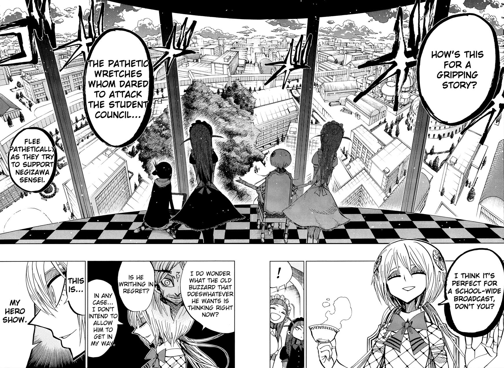 Nejimaki Kagyu Chapter 59 page 14 - Chapter 59 : Student Council Tower
