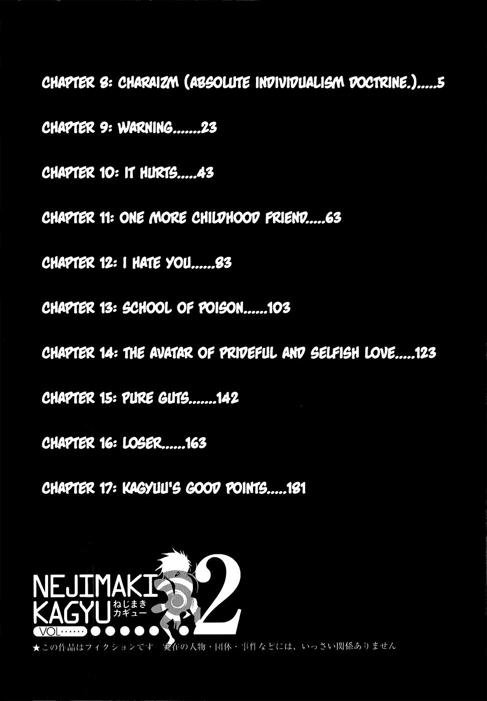 Nejimaki Kagyu Chapter 8 page 6 - Chapter 8 : Charaizm (Absolute Individual Doctrine.)