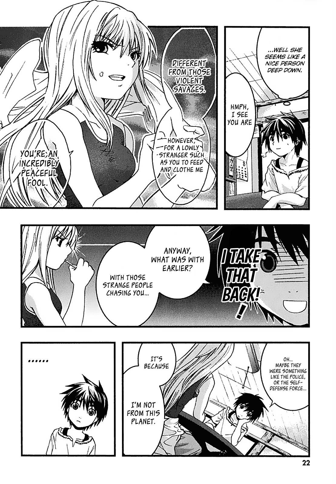 Nejimakiboshi to Aoi Sora Chapter 1 page 23 - Chapter 1: Daisuke and Alien