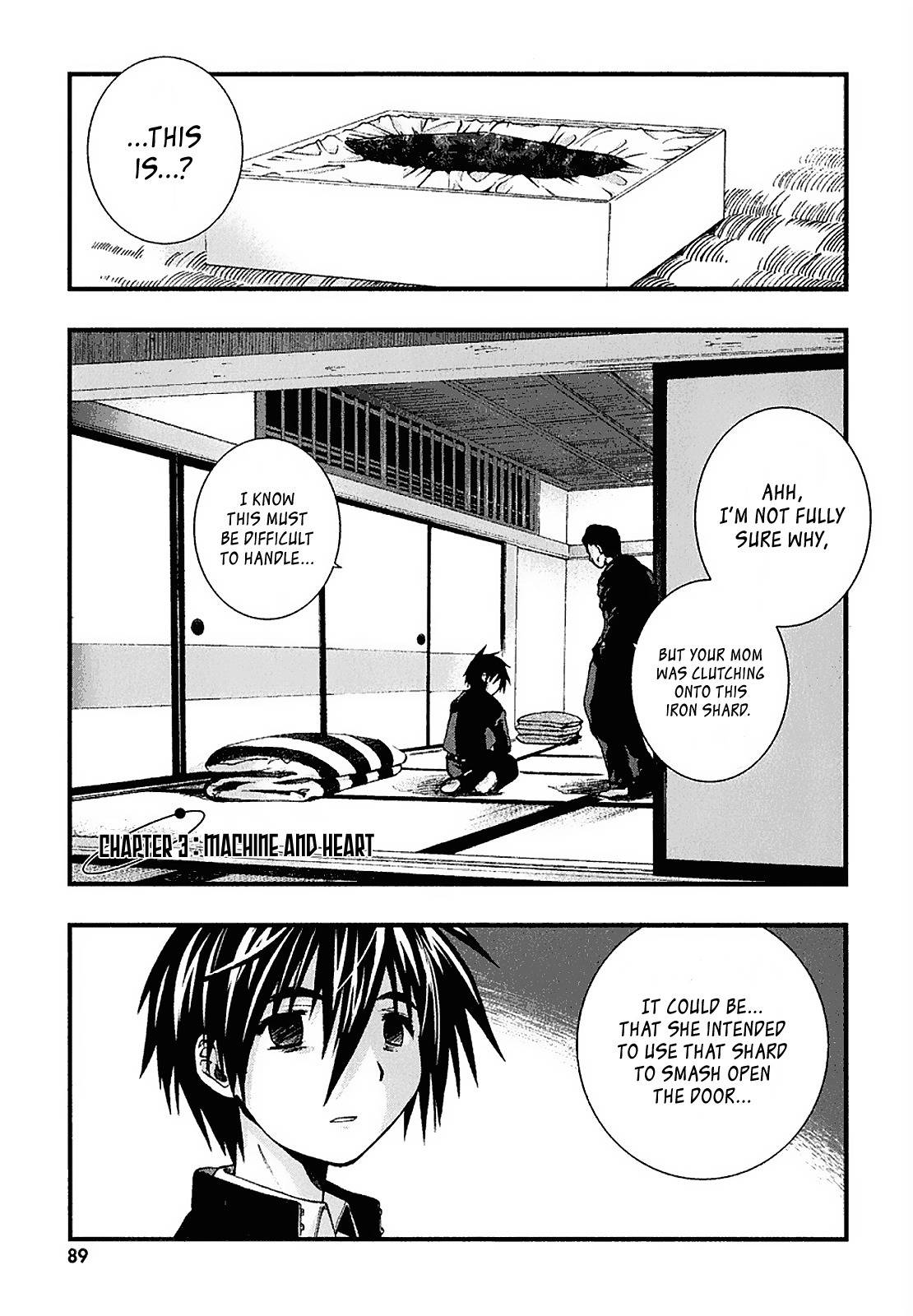 Nejimakiboshi to Aoi Sora Chapter 3 page 1 - Chapter 3: Machine and Heart
