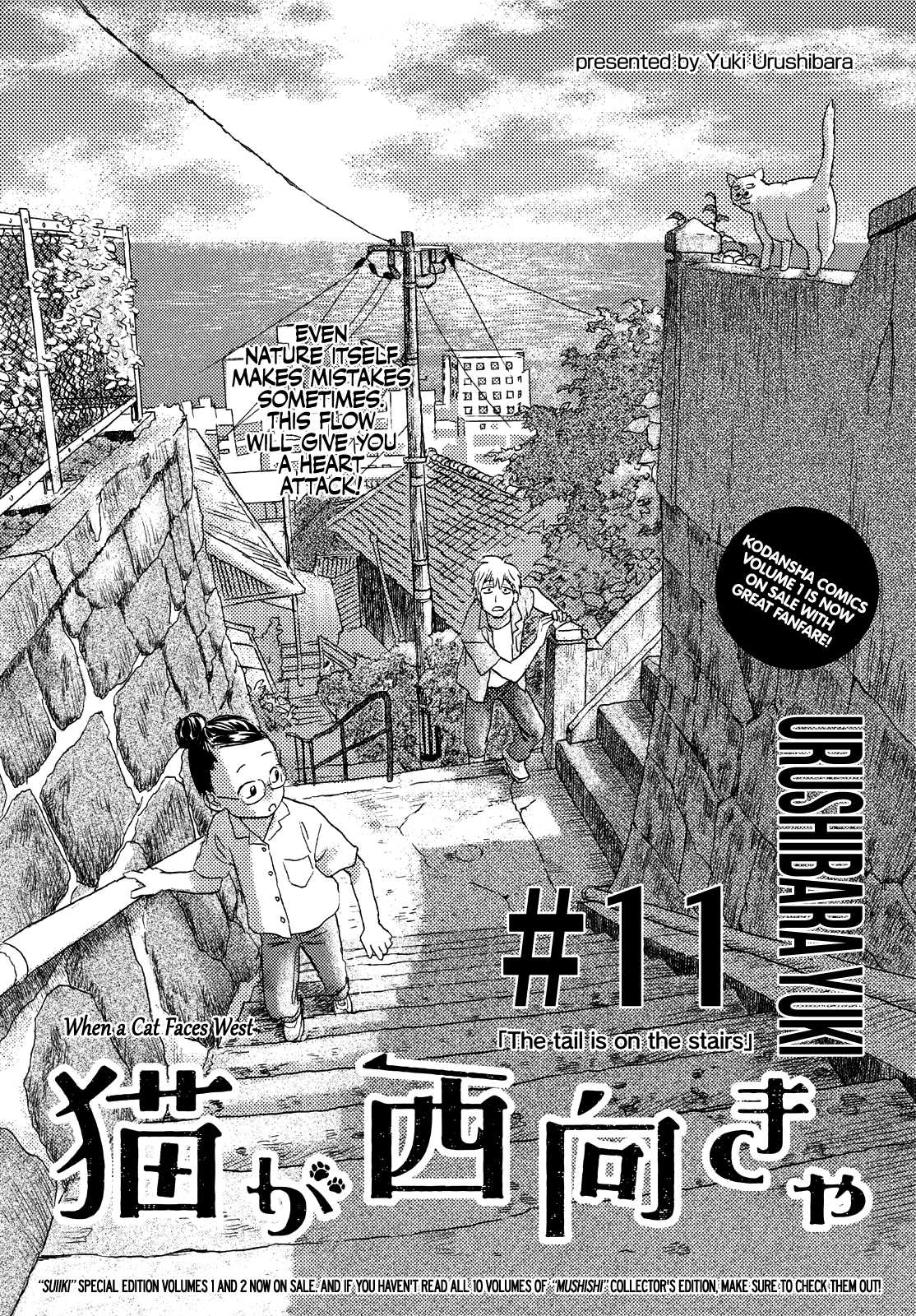 Neko ga Nishi Mukya Chapter 11 page 1 - Chapter 11: The tail is on the stairs