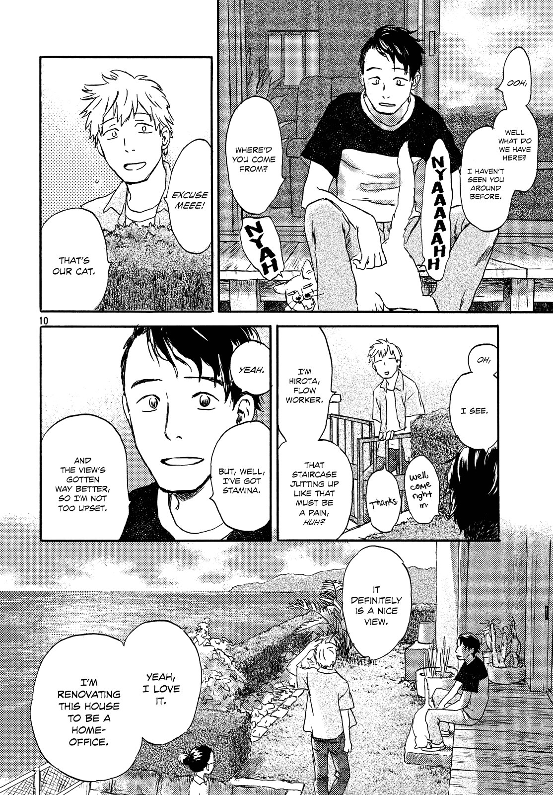 Neko ga Nishi Mukya Chapter 11 page 10 - Chapter 11: The tail is on the stairs