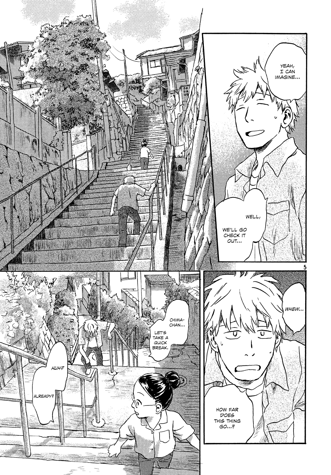 Neko ga Nishi Mukya Chapter 11 page 5 - Chapter 11: The tail is on the stairs
