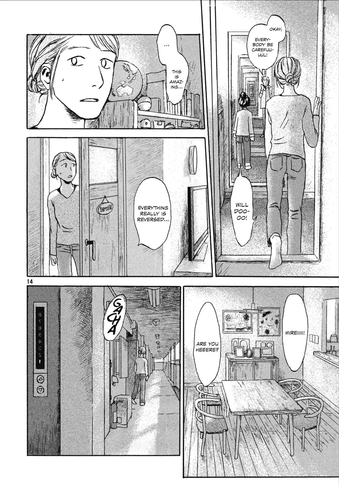 Neko ga Nishi Mukya Chapter 5 page 14 - Chapter 5: The tail is in a mirror