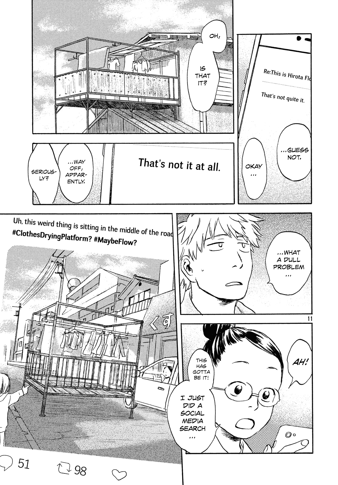 Neko ga Nishi Mukya Chapter 7 page 12 - Chapter 7: The tail is out.