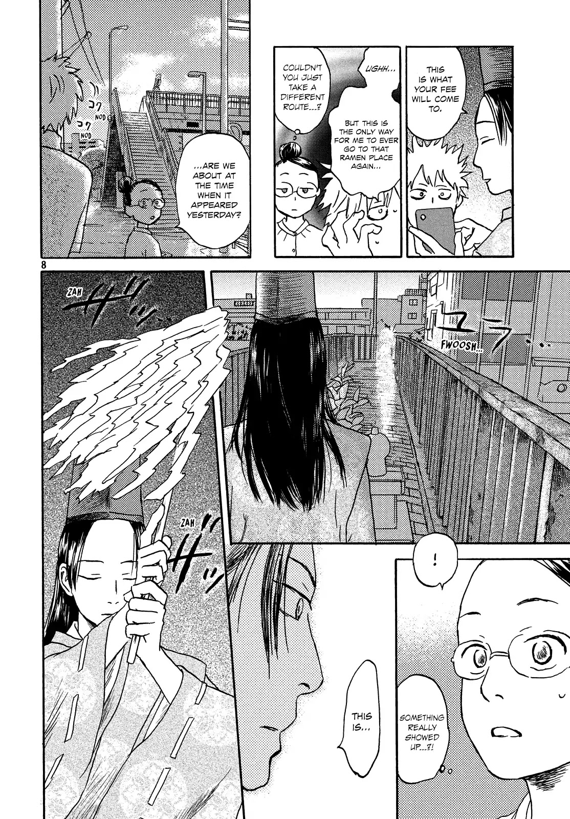 Neko ga Nishi Mukya Chapter 9 page 8 - Chapter 9: is the tail a ghost...?