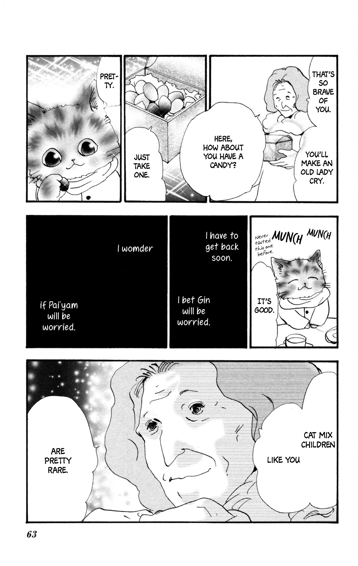Neko Mix Genkitan Toraji Chapter 36 page 64 - Chapter 36: The Mother, Thirst, and Confession Tower