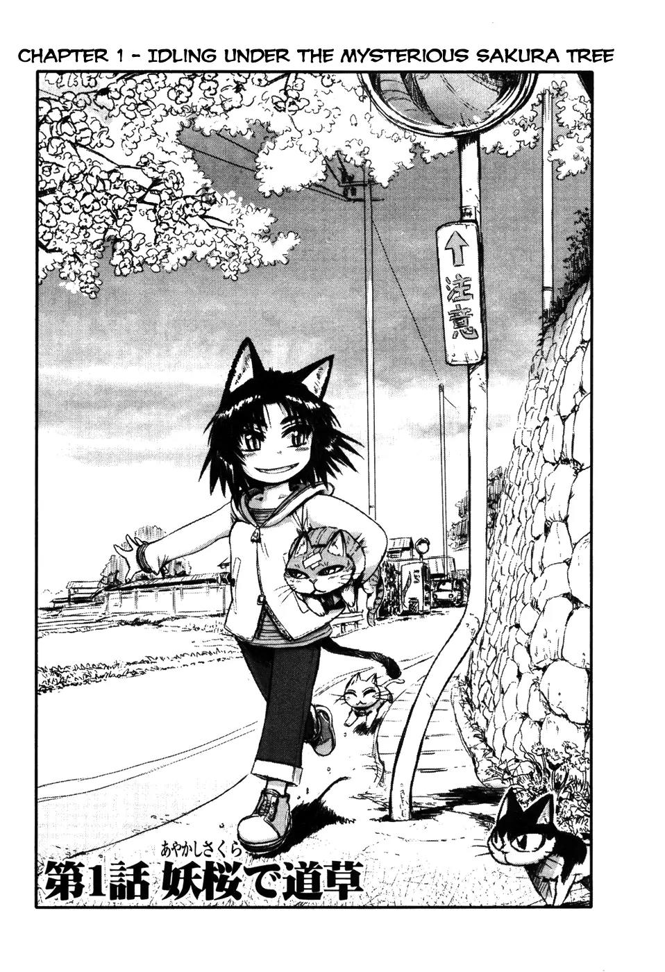 Neko Musume Michikusa Nikki Chapter 1 page 10 - Chapter 1 : Idling under the mysterious sakura tree