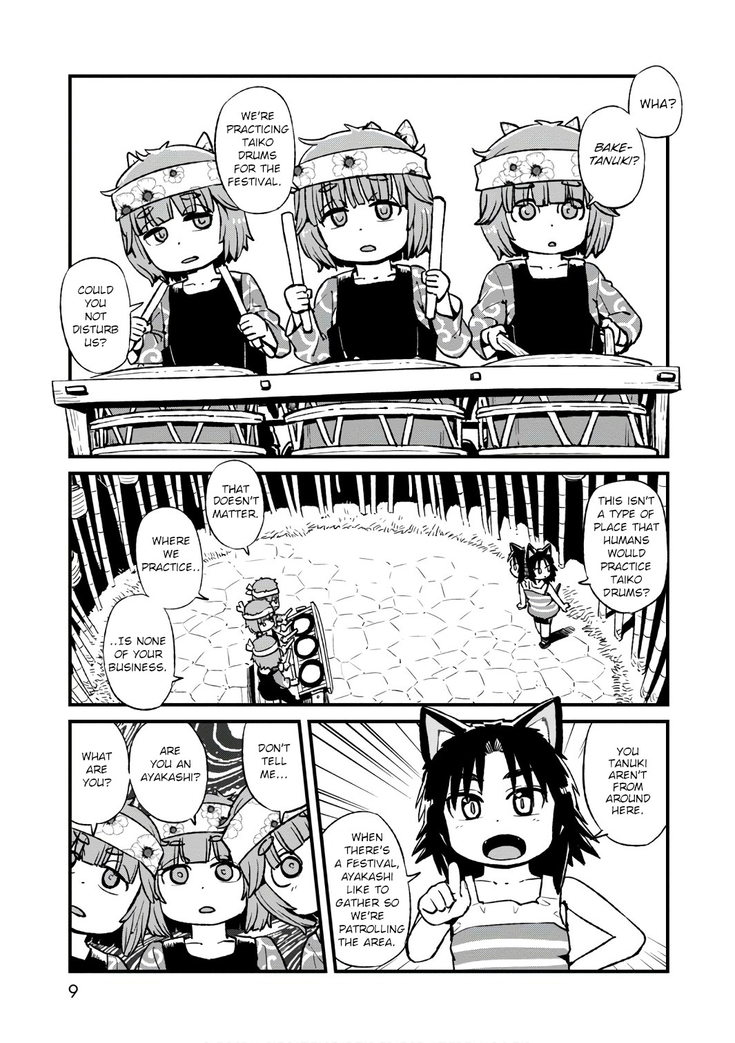 Neko Musume Michikusa Nikki Chapter 100 page 10 - Chapter 100: Passing the Time Patrolling the Night of Obon
