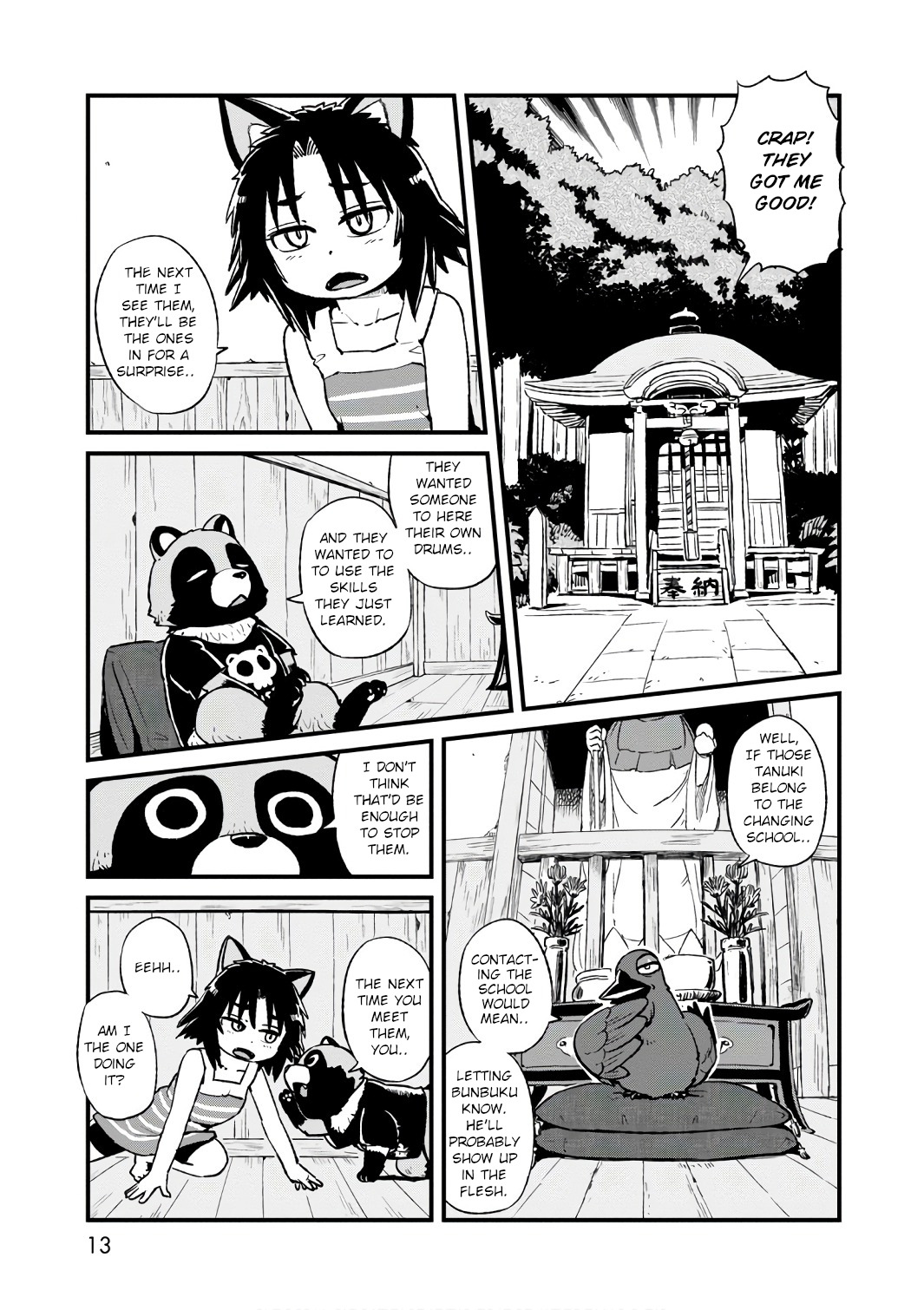 Neko Musume Michikusa Nikki Chapter 100 page 14 - Chapter 100: Passing the Time Patrolling the Night of Obon