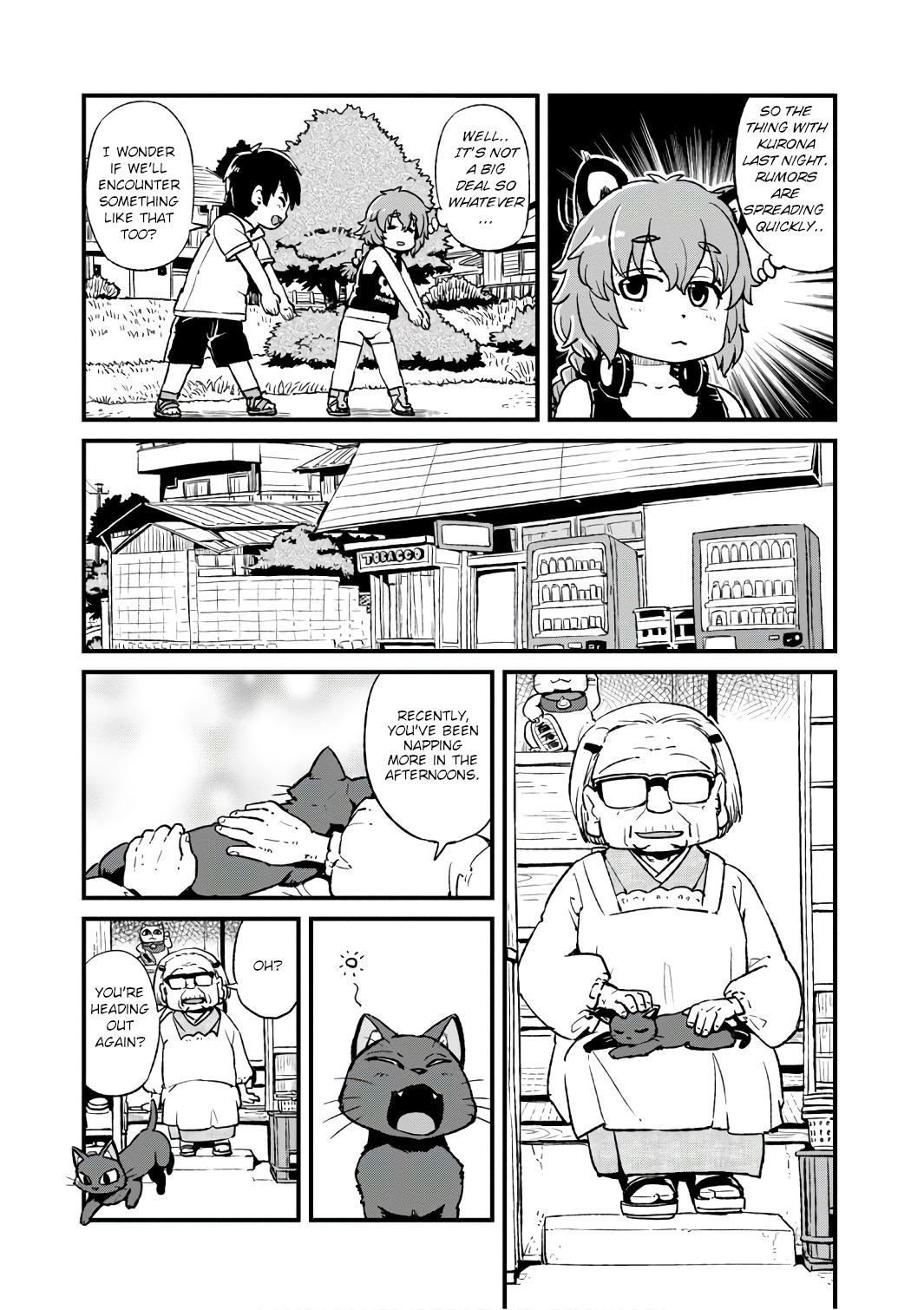 Neko Musume Michikusa Nikki Chapter 100 page 17 - Chapter 100: Passing the Time Patrolling the Night of Obon