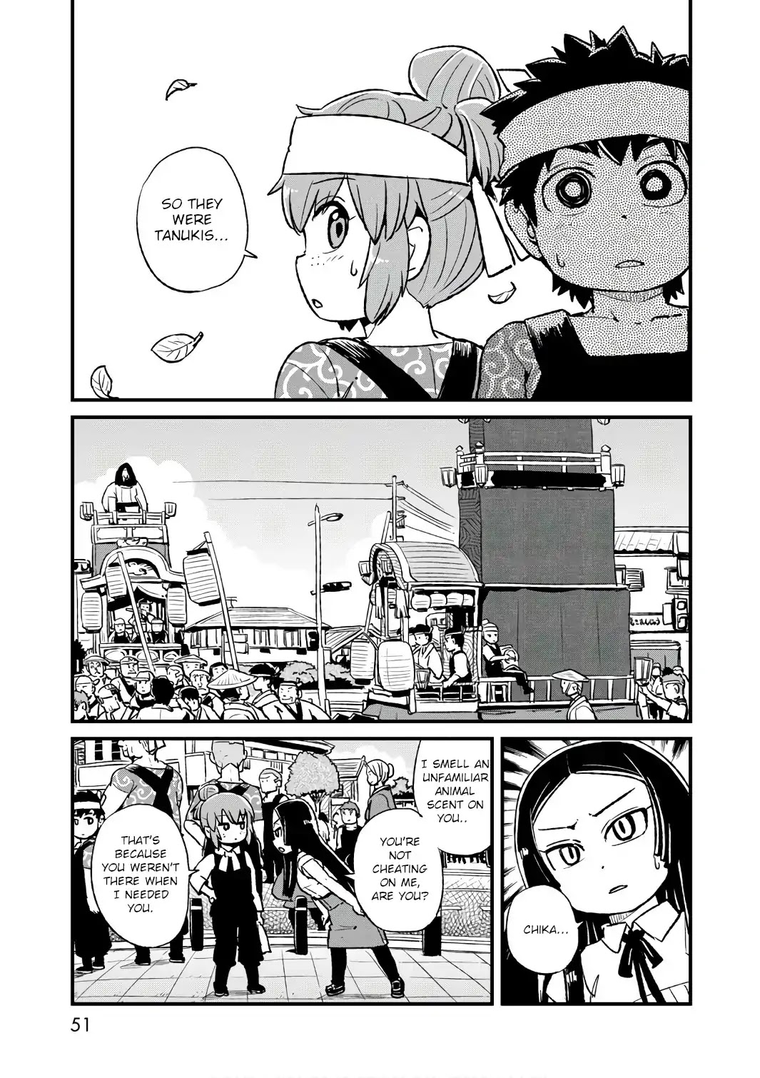 Neko Musume Michikusa Nikki Chapter 101 page 21 - Chapter 101: Passing the Time on Kantou's Abaredashi
