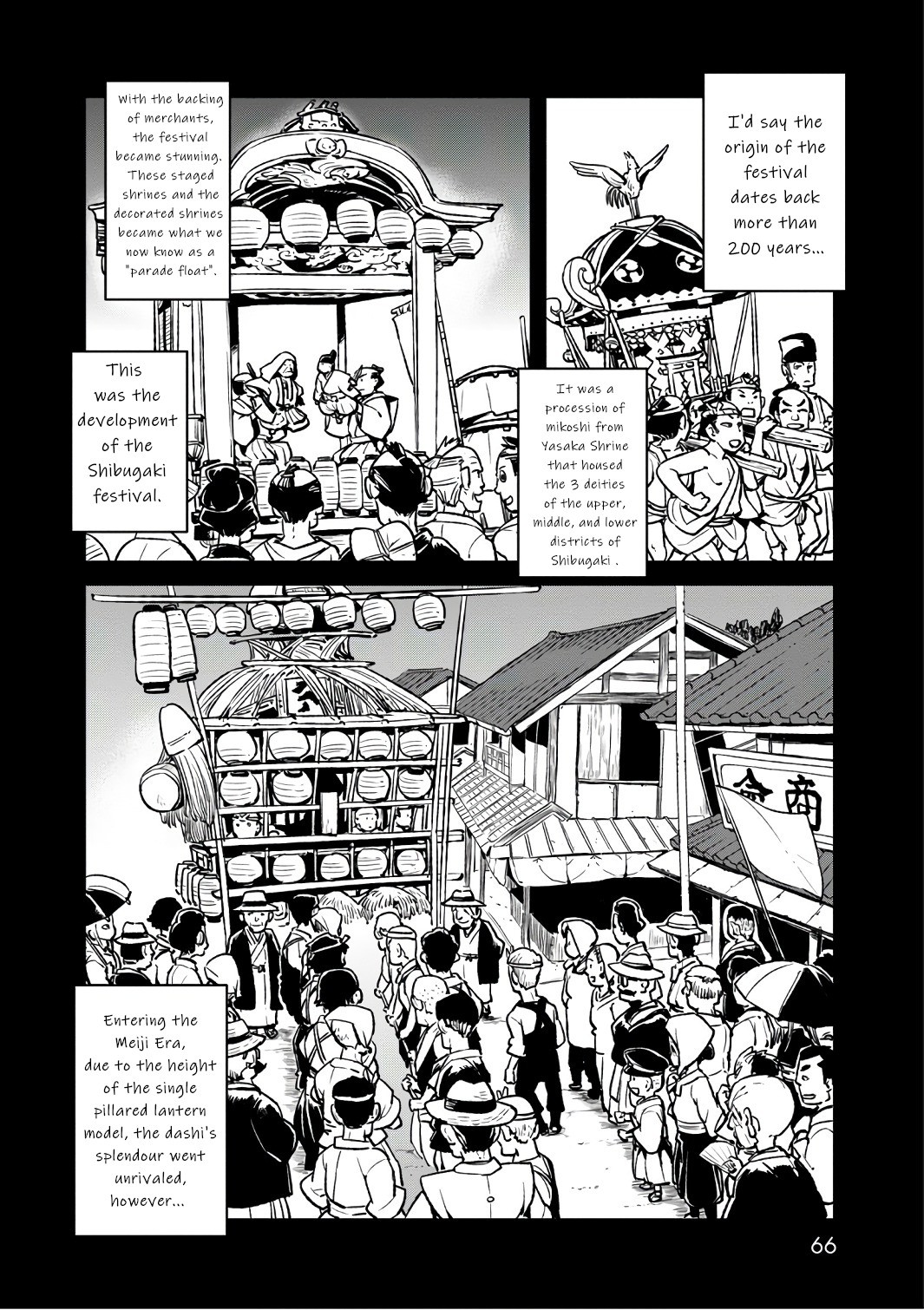 Neko Musume Michikusa Nikki Chapter 102 page 10 - Chapter 102: Passing the Time Strolling Around the Dashi Festival with Crow and Mouse