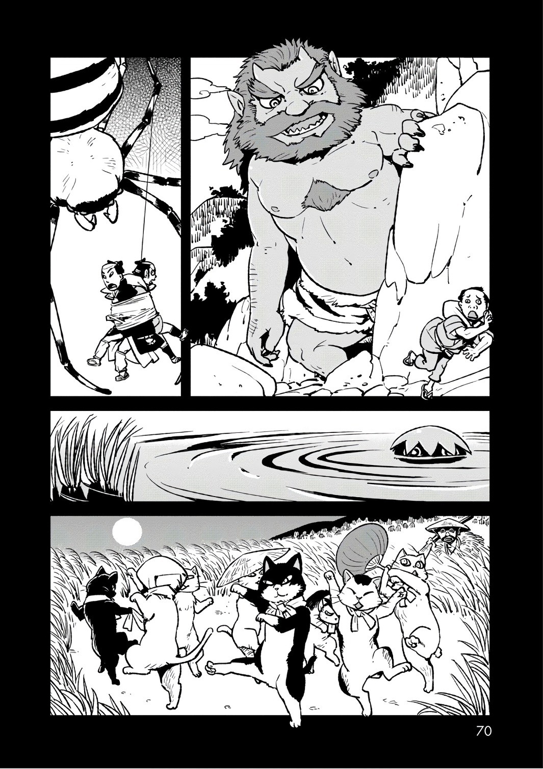 Neko Musume Michikusa Nikki Chapter 102 page 14 - Chapter 102: Passing the Time Strolling Around the Dashi Festival with Crow and Mouse