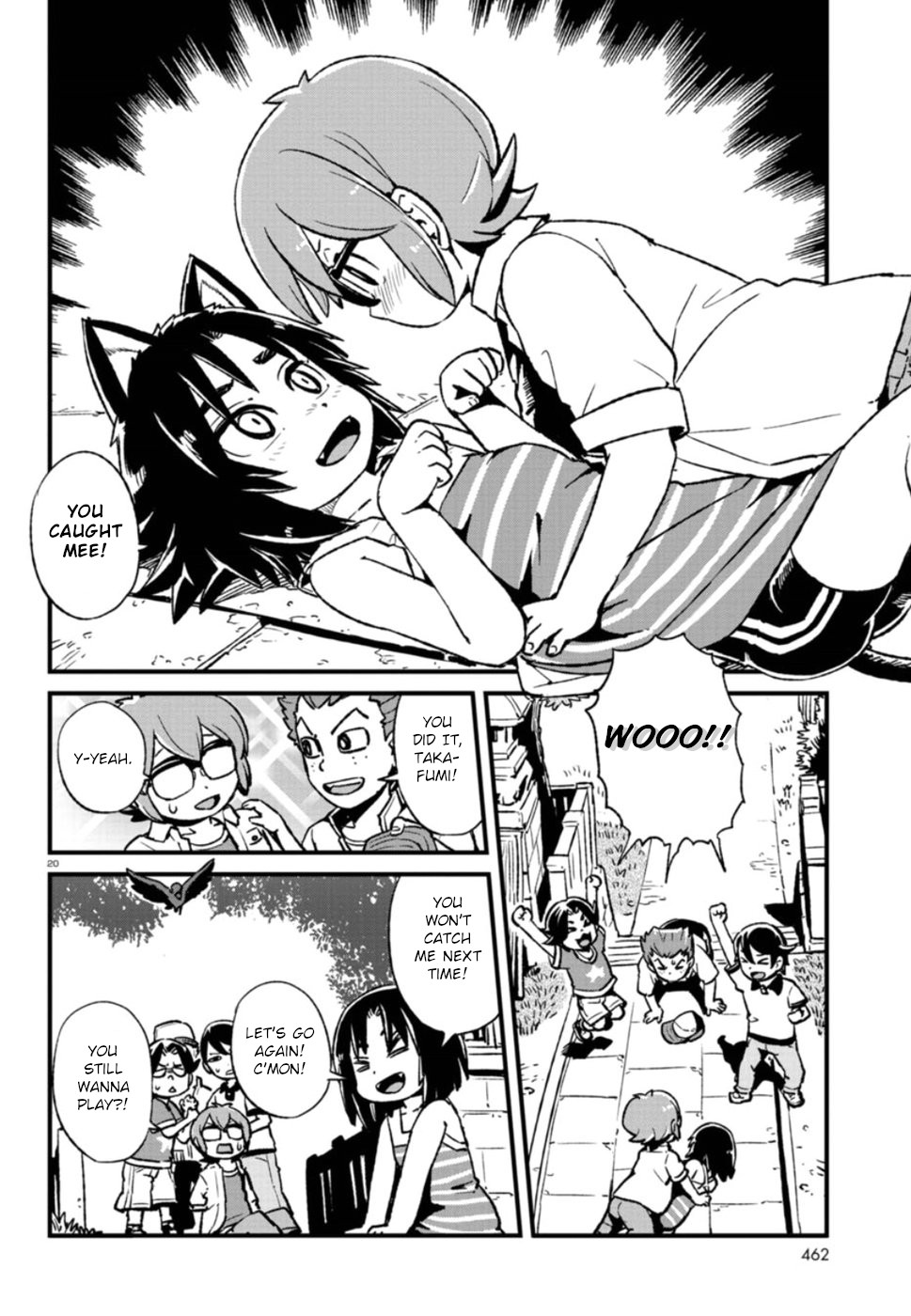 Neko Musume Michikusa Nikki Chapter 107 page 20 - Chapter 107: Passing the Time Playing Tag with a Bakeneko