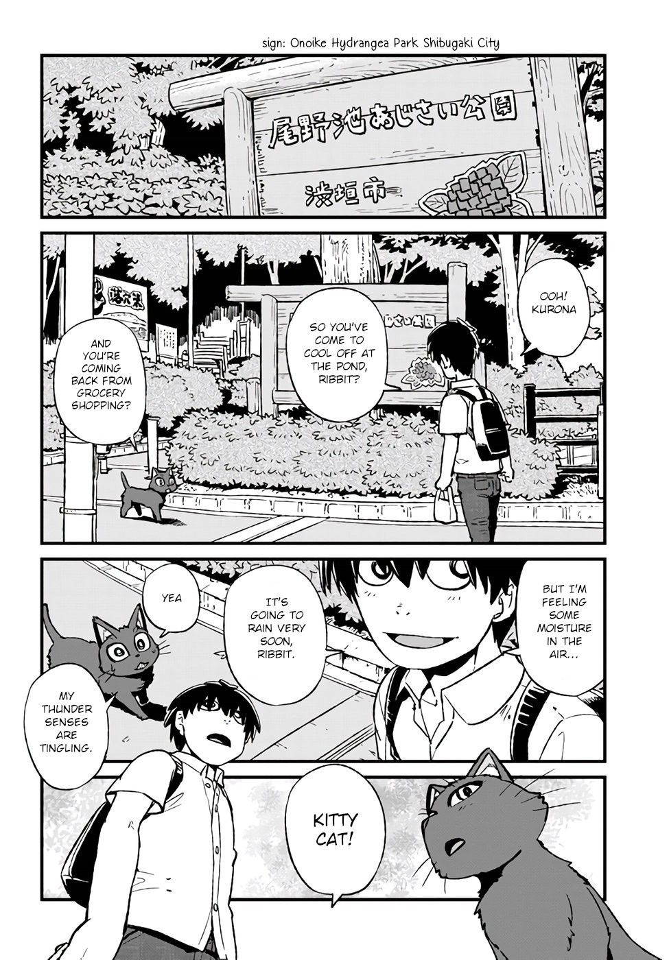 Neko Musume Michikusa Nikki Chapter 110 page 15 - Chapter 110: Passing the Time Taking Shelter from the Evening Rain