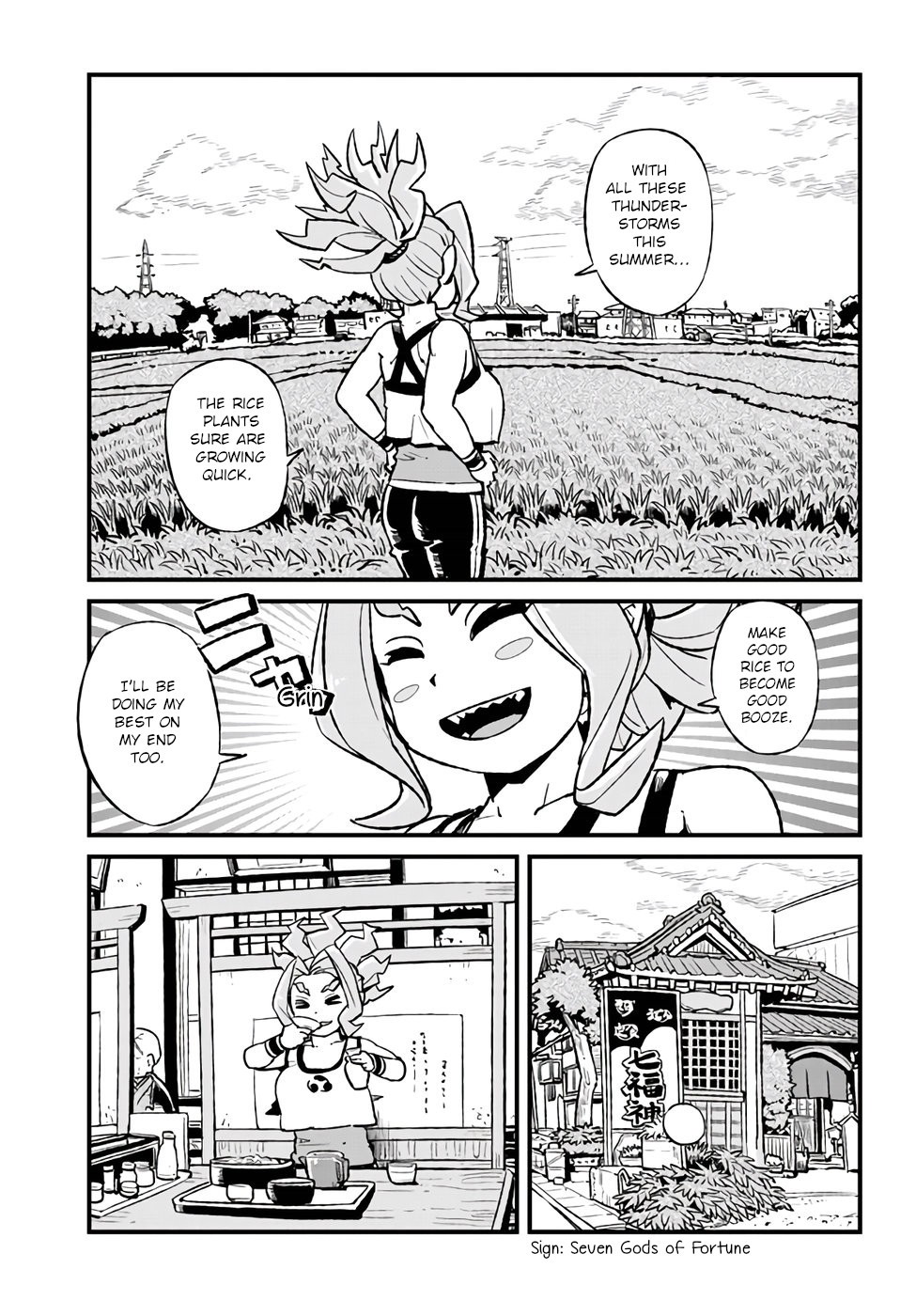 Neko Musume Michikusa Nikki Chapter 111 page 11 - Chapter 111: Passing the Time Charging Up on the Surface with the Thunder God