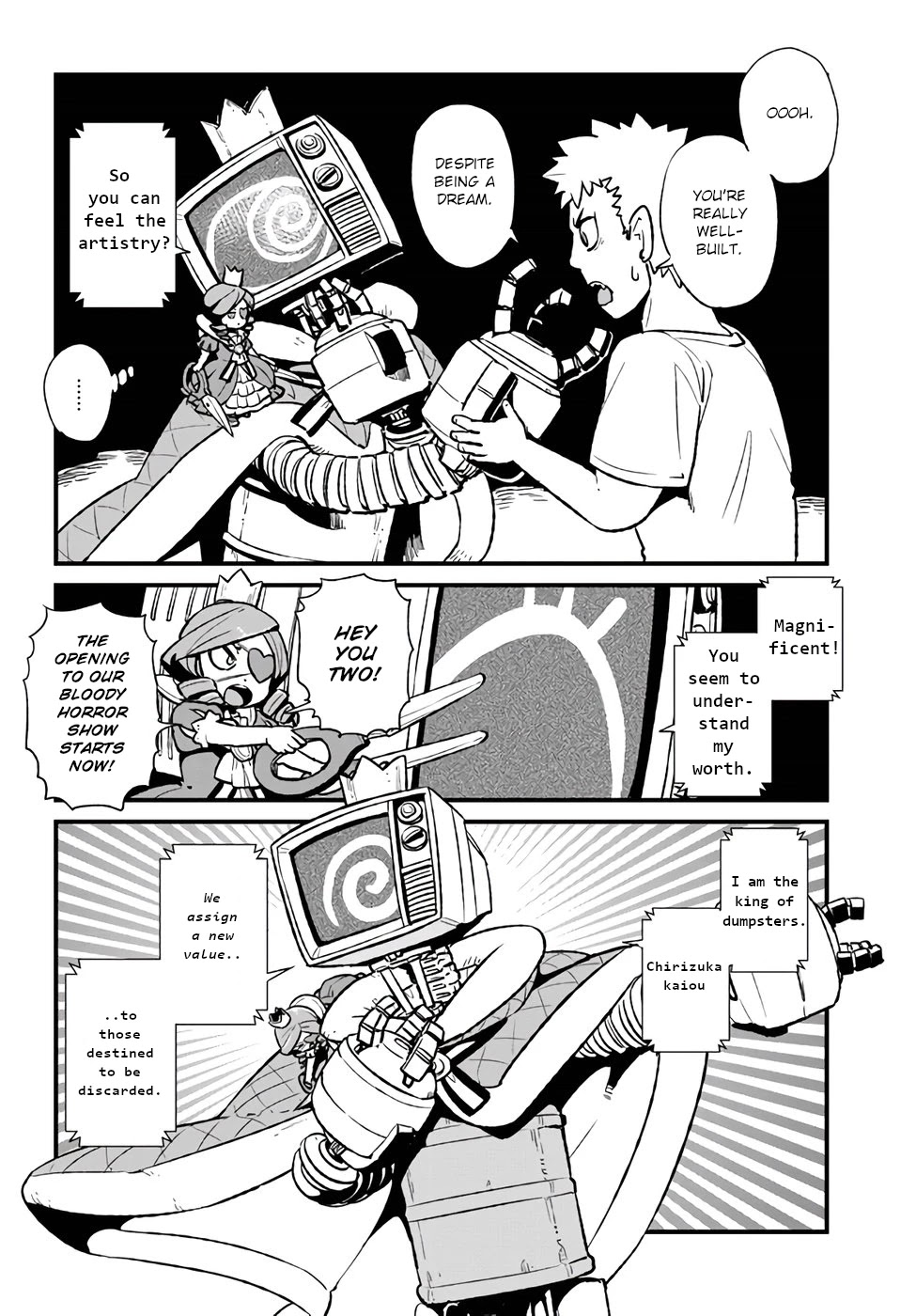 Neko Musume Michikusa Nikki Chapter 113 page 6 - Chapter 113: Passing the Time Throwing Trash Away at Midnight