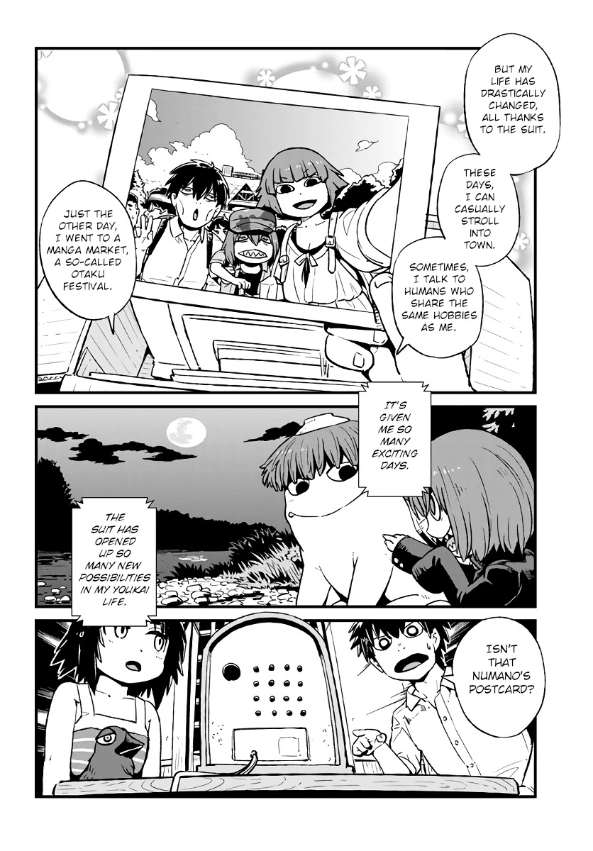 Neko Musume Michikusa Nikki Chapter 114 page 13 - Chapter 114: Passing the Time with the Secret Origin Story of the Changing Suits