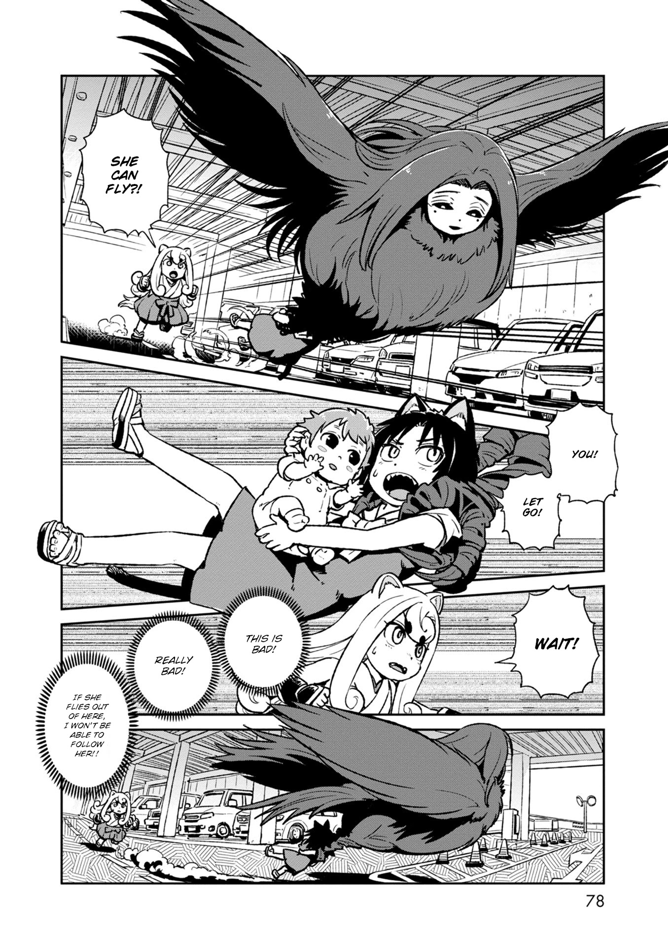 Neko Musume Michikusa Nikki Chapter 116 page 14 - Chapter 116: Passing the Time with Sprinting Youkai at the Mall