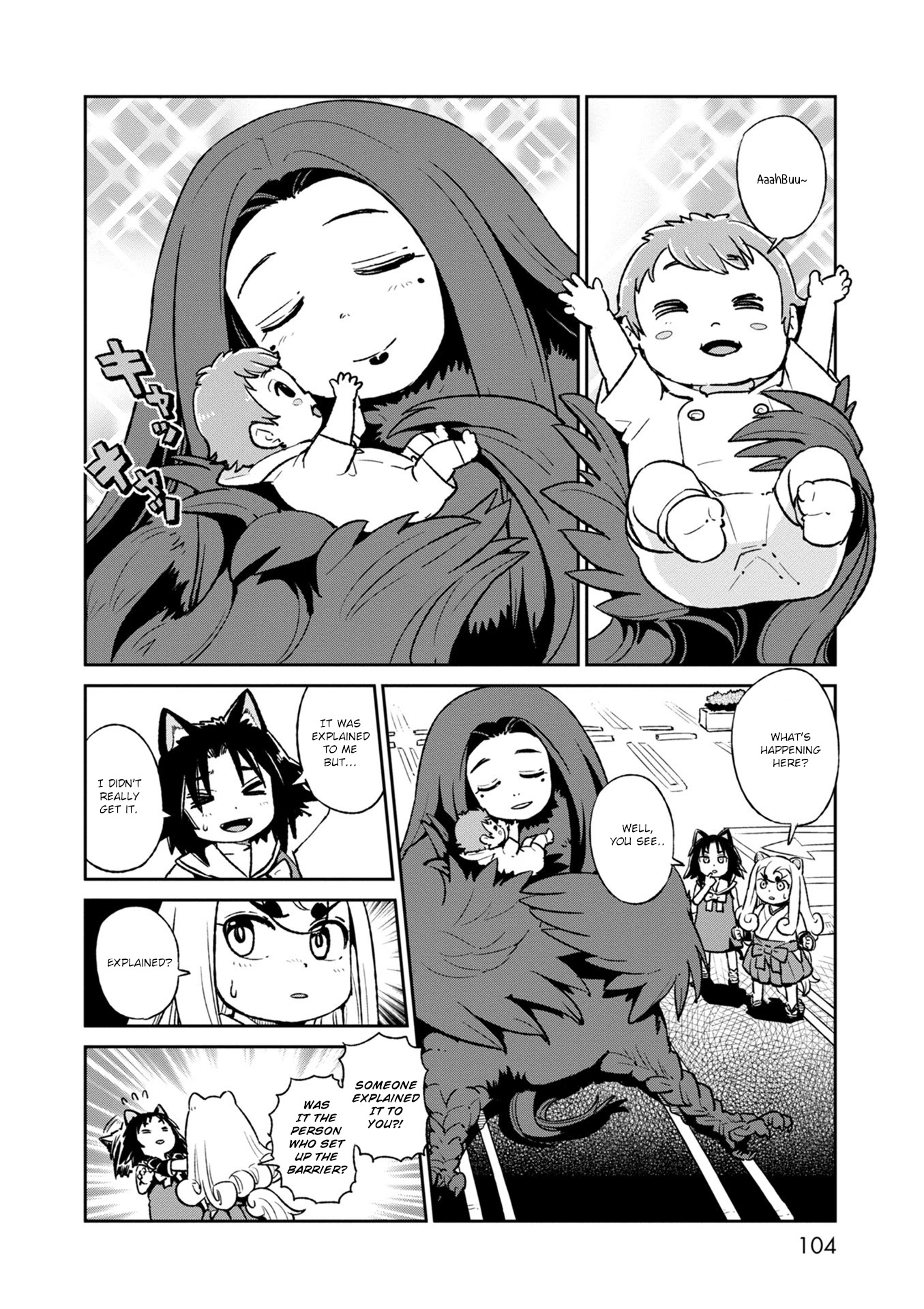 Neko Musume Michikusa Nikki Chapter 117 page 10 - Chapter 117: Passing the Time with Human Figures at a Secluded Rooftop Parking Lot