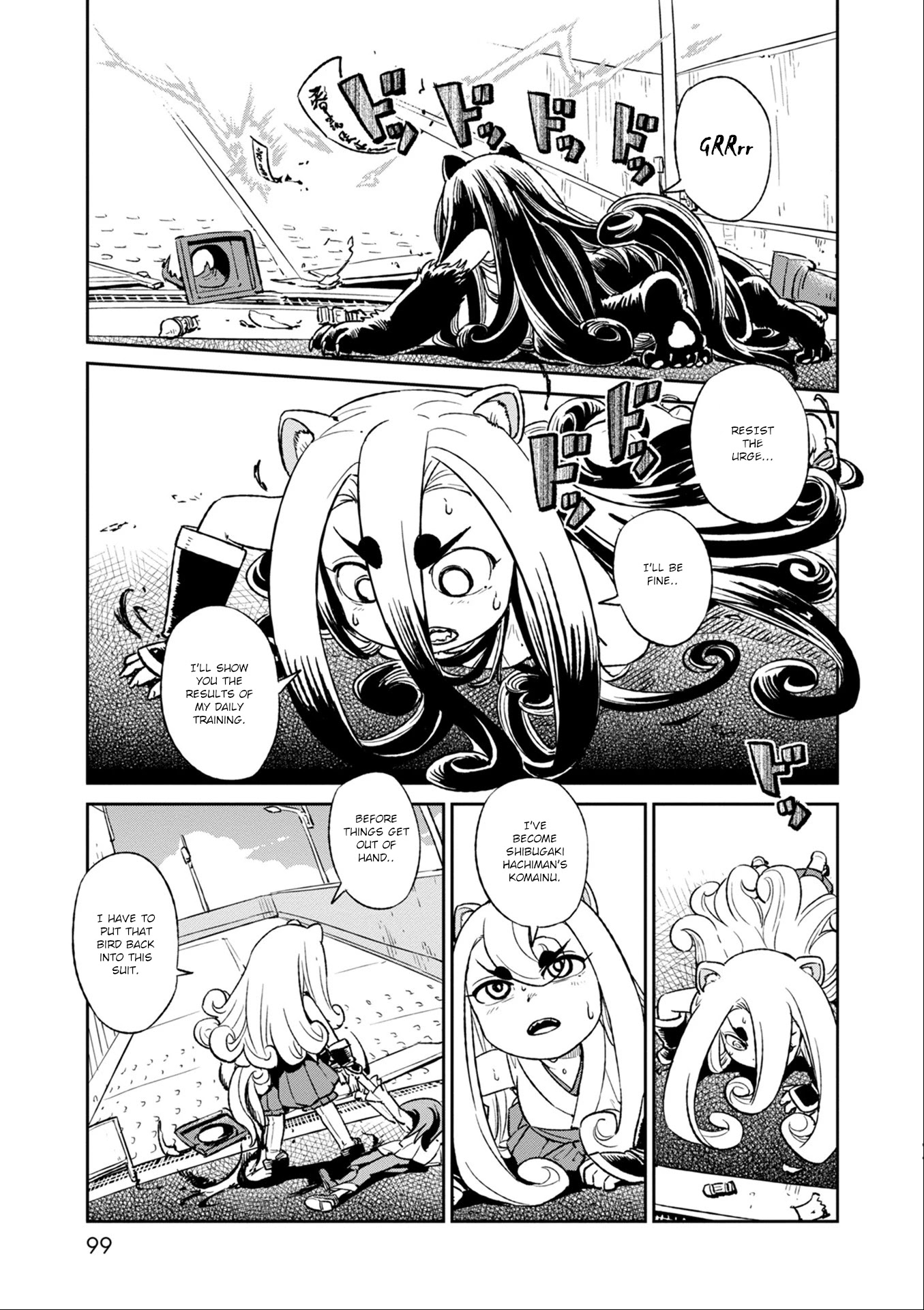 Neko Musume Michikusa Nikki Chapter 117 page 5 - Chapter 117: Passing the Time with Human Figures at a Secluded Rooftop Parking Lot