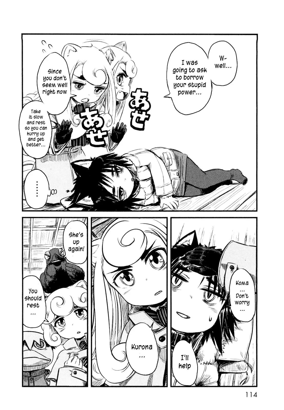 Neko Musume Michikusa Nikki Chapter 23 page 12 - Chapter 23: Searching for the Mokugyo in the Wayside Grass