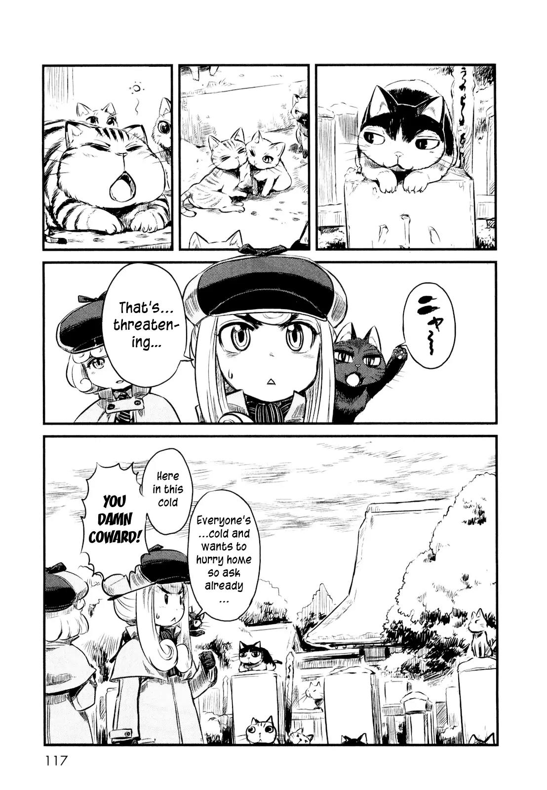 Neko Musume Michikusa Nikki Chapter 23 page 15 - Chapter 23: Searching for the Mokugyo in the Wayside Grass