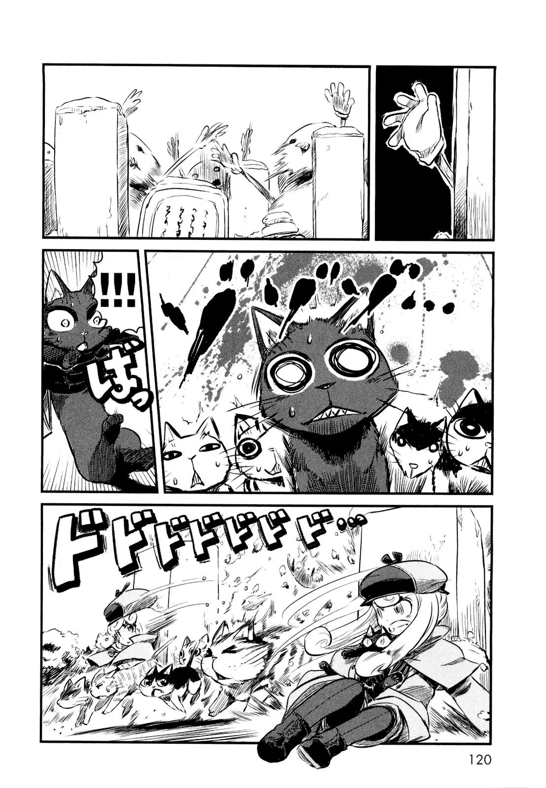 Neko Musume Michikusa Nikki Chapter 23 page 18 - Chapter 23: Searching for the Mokugyo in the Wayside Grass