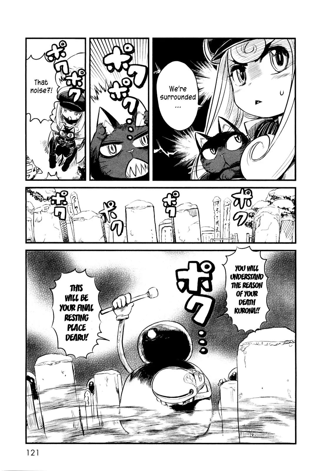 Neko Musume Michikusa Nikki Chapter 23 page 19 - Chapter 23: Searching for the Mokugyo in the Wayside Grass