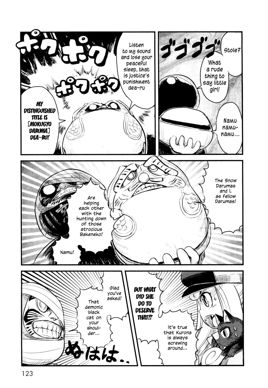 Neko Musume Michikusa Nikki Chapter 23 page 21 - Chapter 23: Searching for the Mokugyo in the Wayside Grass