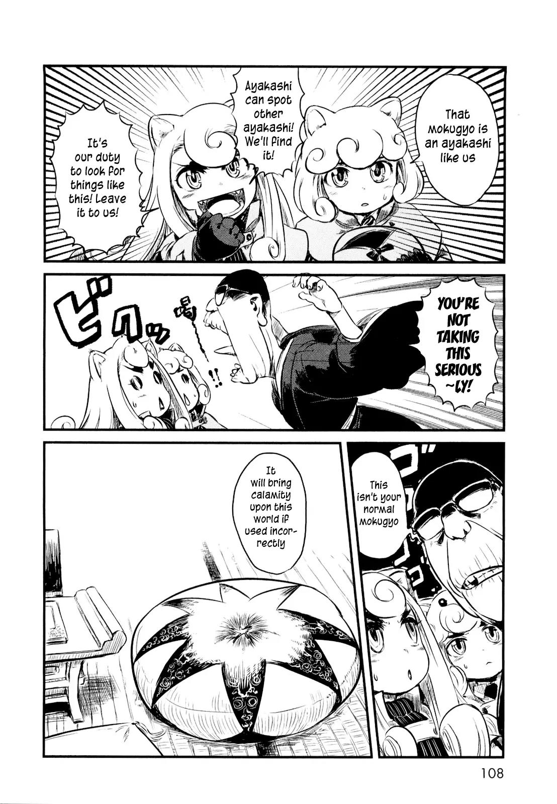 Neko Musume Michikusa Nikki Chapter 23 page 6 - Chapter 23: Searching for the Mokugyo in the Wayside Grass